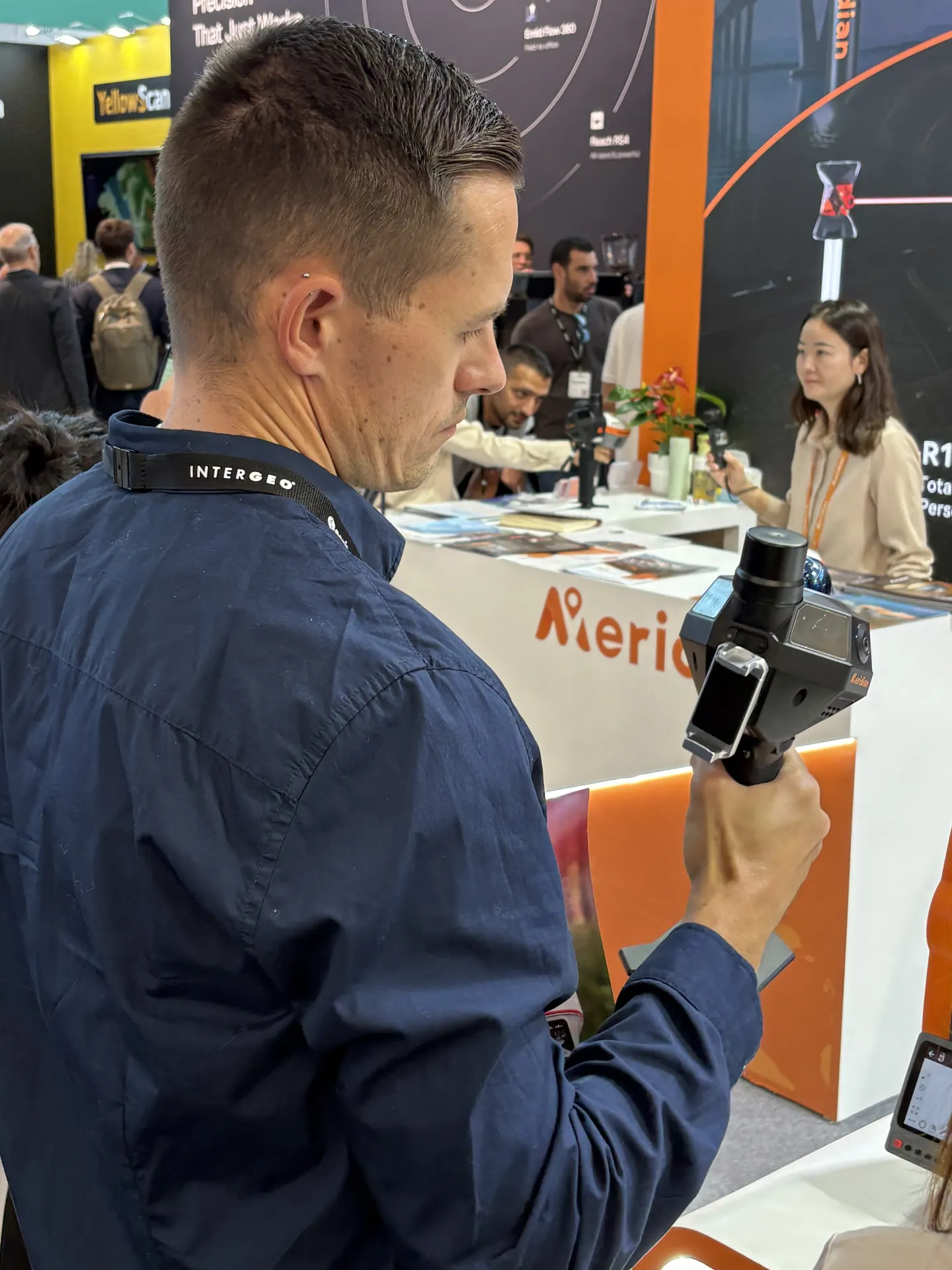 Handheld SLAM 3D scanner at INTERGEO 2026 in Munich